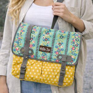 Matilda Jane Floral Messenger Bag Crossbody | Boho Patchwork | Button Missing